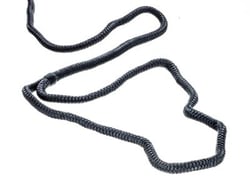 Picture of Seachoice 40501 Double-Braid Nylon Dock Line 3/8" x 10' Black with Eye Splice