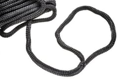 Picture of Seachoice 46961 Double-Braid Nylon Dock Line 5/8" x 30' Black with Eye Splice