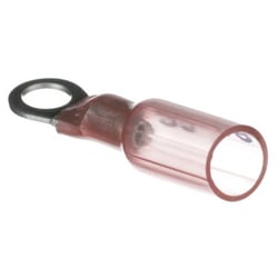 Picture of Seachoice 60161 Heat Shrink Ring Terminal #10 Stud 22-18 AWG Red 25-Pack