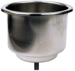 Picture of Seachoice 79420 Stainless Steel Recessed Drink Holder with 5/8" Drain