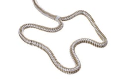 Picture of Seachoice 40041 Double-Braid Nylon Dock Line 1/2" x 25' Gold/White with Eye Splice