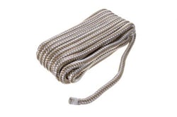 Picture of Seachoice 40081 Double-Braid Nylon Dock Line 3/8" x 20' Gold/White w/ Eye Splice