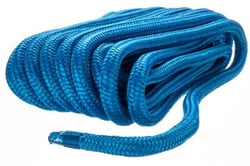 Picture of Seachoice 47321 Double-Braid Nylon Dock Line 3/4" x 50' Blue with Eye Splice