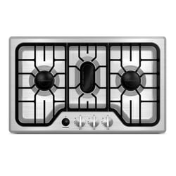 Picture of Furrion FGH4ZSASS 3-Burner RV Gas Cooktop Stainless Steel 7500 BTU