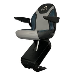Picture of Springfield Marine FGAX0000-T Shark EVO Teal Helm Seat with FLEX Suspension
