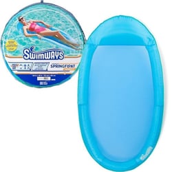 Picture of SwimWays 6069163 Premium Spring Float Hammock Pool Water Lounge Sky Blue