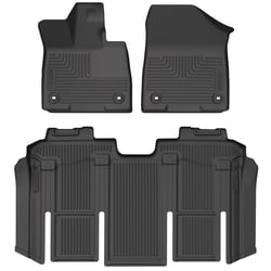 Picture of Husky Liners 93851 WeatherBeater Front & 2nd Row Floor Liners for 2021+ Toyota Sienna - Black