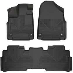 Picture of Husky Liners 93761 WeatherBeater Floor Liners for 2018+ Honda Odyssey Front & 2nd Row Black