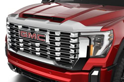 Picture of Husky Liners 2892051 Aeroskin Hood Protector Chrome Finish Low Profile Bug Deflector