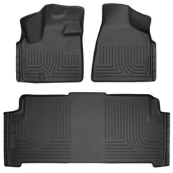 Picture of Husky Liners 93691 WeatherBeater Front & 2nd Row Floor Liners 2008-2020 Grand Caravan Black