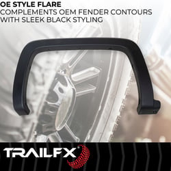 TrailFX TFC3002OE OE Style Fender Flares Black Smooth Finish Set of 4 — image 4