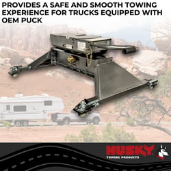 Husky Towing 33011K OEM 5th Wheel Hitch for RAM Factory Puck System 16K — image 7