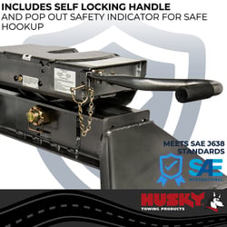 Husky Towing 33011K OEM 5th Wheel Hitch for RAM Factory Puck System 16K — image 3