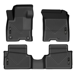 Picture of Husky Liners 95401 WeatherBeater Front & 2nd Row Floor Liners - Black 3-Piece Set