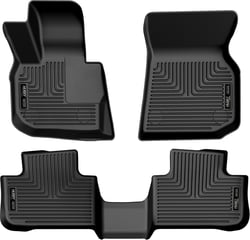 Picture of Husky Liners 95911 WeatherBeater Front & 2nd Row Floor Liners - Black 3-Piece Set