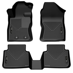 Picture of Husky Liners 95551 WeatherBeater Front & 2nd Seat Floor Liners - Black 3-Piece Set