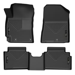 Picture of Husky Liners 95261 WeatherBeater Front & 2nd Row Floor Liners - Black 3-Piece Set