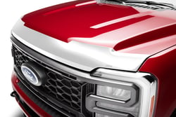 Picture of Husky Liners 2892235 Aeroskin Hood Protector Chrome Low Profile Bug Shield