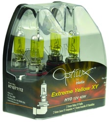 Picture of Hella H71071112 H10 Optilux Extreme Yellow Halogen Bulbs