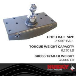 Husky Towing 33205 Underbed Gooseneck Hitch 35000 lb Capacity — image 6