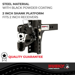 Husky Towing 33109 2" Receiver Mount Ball with Solid Shank Hook 14K GTW — image 6