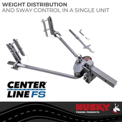 Husky Towing 33310 Center Line FS 2-Point Weight Distribution Hitch 2-5/16" Ball 6000 lb GTW — image 9
