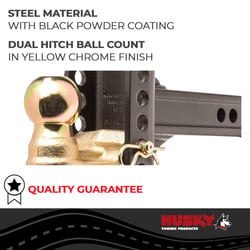 Husky Towing 33104 Adjustable Ball Mount 2" Receiver 14K Capacity Dual Hitch — image 5