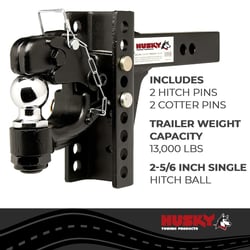 Husky Towing 33110 2" Receiver Mount Ball Hitch with 2-5/16" Ball - 13,000 lb GTW — image 7