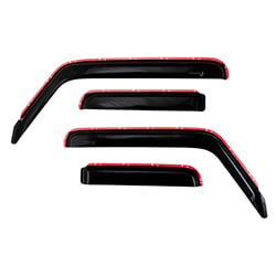 Picture of TrailFX 4811IC In-Channel Window Vents Smoke 4-Piece Set for Jeep Wrangler JL Gladiator JT