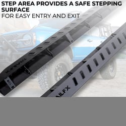 Picture of TrailFX ORB007 Overland Running Boards for Jeep Gladiator JT