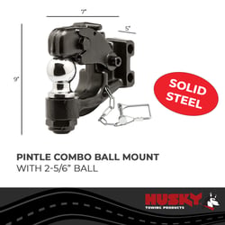 Husky Towing 33114 Pintle Hook Combo with 2-5/16" Ball 13000 lb GTW One-Mount Black — image 7