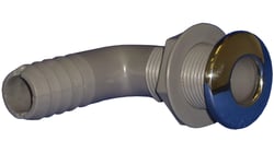 Picture of Whitecap Industries S-3809C 90 Degree Thru-Hull Fitting with Barb for 1" Hose