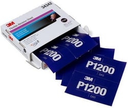 Picture of 3M 7100010568 Hookit Flexible Abrasive Sheet P1200 5.5" x 6.8" (25 Sheets)