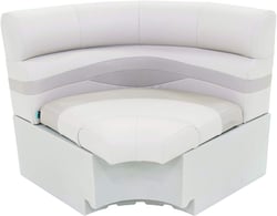 Taylor Made 433107 Platinum Series 30" Radius Corner Pontoon Seat Champagne Grey — image 2