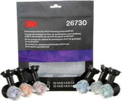 Picture of 3M 7100207178 Performance Gravity HVLP Atomizing Head Refill Variety Kit