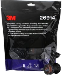 Picture of 3M 7100272187 Performance Gravity Fine Finish Atomizing Head 1.4mm Orange 5-Pack