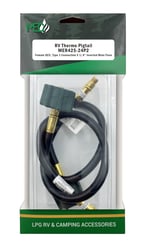 Picture of AP MER425-24P2 RV Propane Pigtail Hose 24" 1/4" Inverted Flare to QCC Type 1 - Pack of 2
