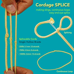 Picture of Custom Cordage 150 Double Braid Dock Line 3/8 Inch x 20 Feet Black