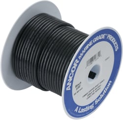 Picture of Ancor 115030 Marine Grade Tinned Copper Battery Cable 1 AWG 300' Black