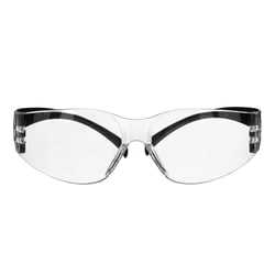 Picture of 3M 7100238174 SecureFit 100 Series Safety Glasses Clear Anti-Fog Lens Black Temples