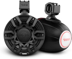 Picture of DS18 NXL-X8PRO/BK 8" Marine Wakeboard Tower Speakers with RGB LED Lights