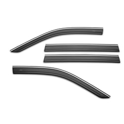 Picture of Husky Liners 2884074 Low Profile Ventvisor Window Deflector 4pc Smoke Chrome Trim