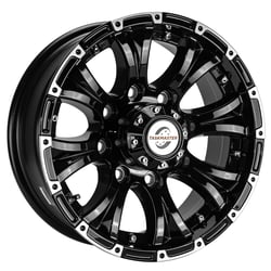 Picture of Taskmaster AX02665865HDBMFL 16x6.5 Heavy Duty Aluminum Trailer Wheel 8x6.5 Black Machined Face