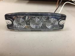 Picture of Hella 358117131 MST3 Ultra-Thin LED Warning Light Head White 12V/24V