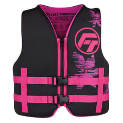 Picture of Kent Sporting Goods 142100-105-002-22 Full Throttle Youth Rapid-Dry Life Jacket Pink/Black
