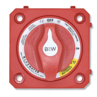 Picture of Bluewater 9800-011-11 Dual Circuit Plus Battery Switch - Surface Mount - Red