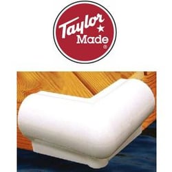 Picture of Taylor Made 46015 90 Degree Vinyl Corner Dock Bumper 6"x6" White PVC
