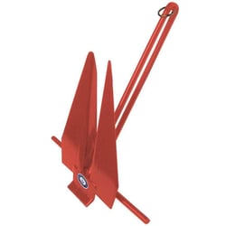 Picture of Greenfield Products 669 11RD IND #11 Slip Ring Fluke Anchor 8lb Red Vinyl Coated