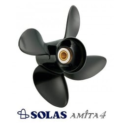 Picture of Solas 5313-114-10 Amita 4-Blade Aluminum Propeller 11.4" x 10" Pitch RH