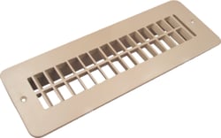 Picture of D & W Sales Eng. 7920DB-2H Polycarbonate Floor Register with Damper 2-1/4" x 10" Brown